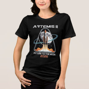 Camiseta Triblenda Lanzamiento de Artemis II a la Luna 2026