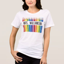 Camiseta Triblenda Lápiz colorido del profesor