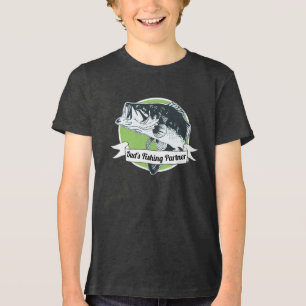 Camiseta Triblenda Largemouth Bass, socio pesquero de Cute Dad