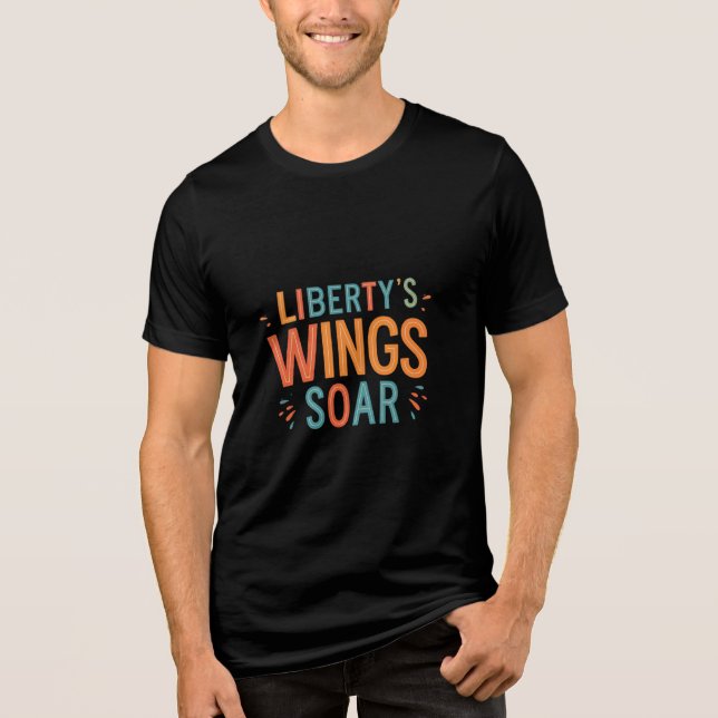 Camiseta Triblenda Las alas de la libertad aumentan - libertad y vuel (Anverso)
