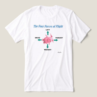 Camiseta Triblenda LAS CUATRO FUERZAS DE VUELO DE Sandra Boynton