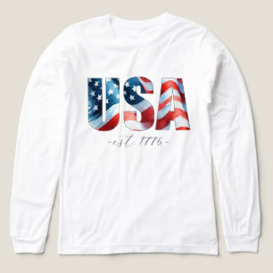 Camiseta Triblenda Las damas 4 de julio de Tees gráficos