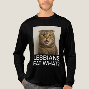 Camiseta Triblenda Las lesbianas comen qué divertido
