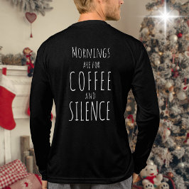 Camiseta Triblenda Las mañanas divertidas son para café de manga larg