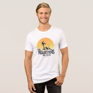 Camiseta Triblenda Las Montañas Están Llamando Amante de la Montaña S
