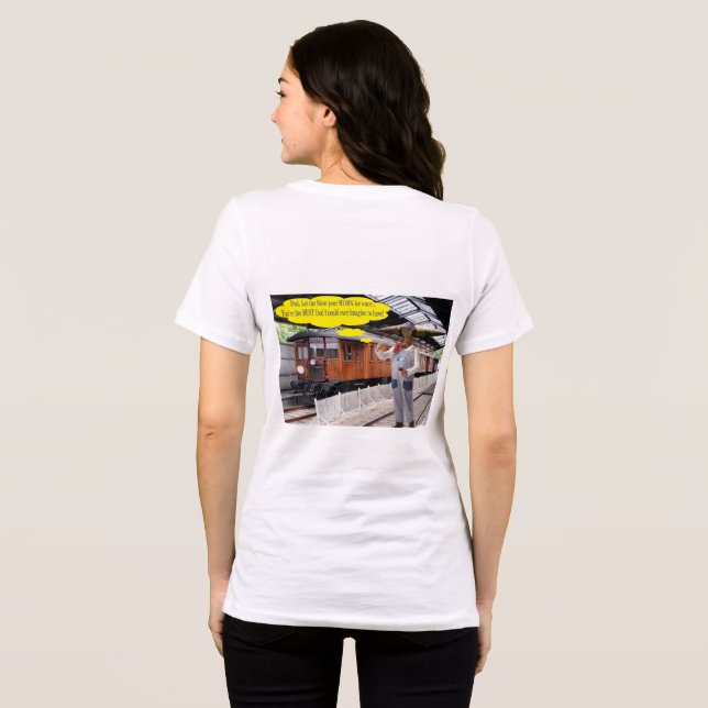 Camiseta Triblenda las mujeres tienen tee. Feliz Día del Padre. vaca/ (Reverso Completo)