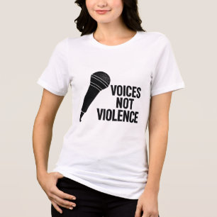 Camiseta Triblenda Las voces no son violencia, paz y arte de concienc
