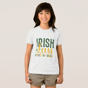 Camiseta Triblenda Lass irlandés lleno de sass - Cute & Fun St Patric
