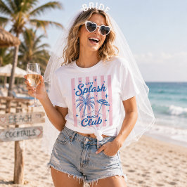 Camiseta Triblenda Last Splash Beach Club Raya Rosa Despedida de Solt