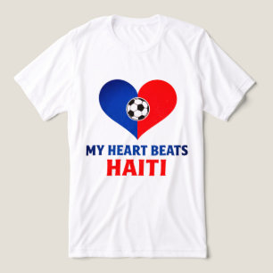 Camiseta Triblenda Latido del Fútbol Haitiano Haití es mi Corazón