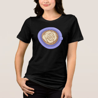 Camiseta Triblenda Latte de Flor de Rosa