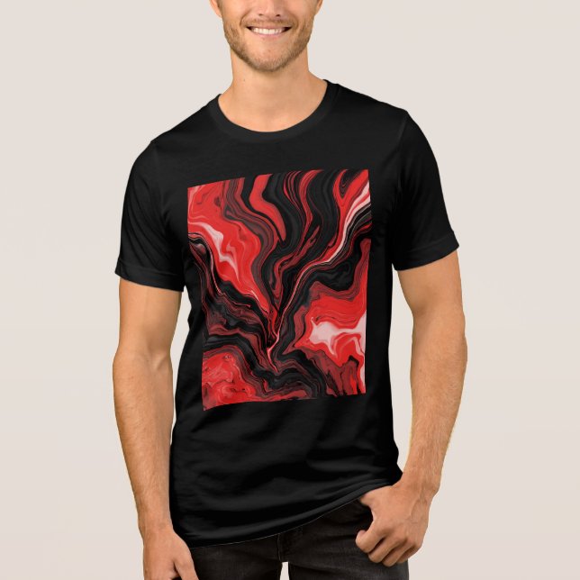 Camiseta Triblenda Lava roja (Anverso)
