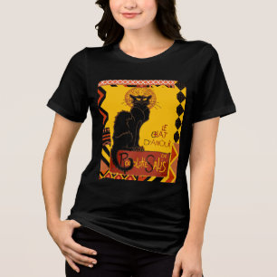 Camiseta Triblenda Le Chat Noir DAmour con borde étnico