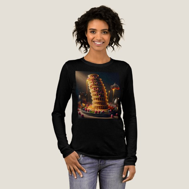 Camiseta Triblenda Leaning Tower of Yummy! Lady's T-Shirt Long Sleeve (Anverso Completo)