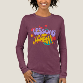CAMISETA TRIBLENDA LECCIONES DE SALPICADURA DE PINTURA PARA MUJERES M