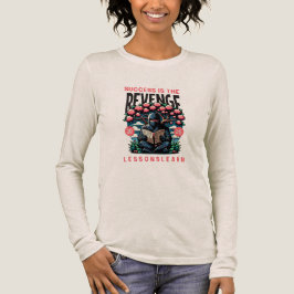 CAMISETA TRIBLENDA LECCIONES DE VENGANZA DE ÉXITO DE MUJERES MANGA LA
