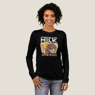Camiseta Triblenda Leche de Chocolate Sorbiendo Felicidad – Comida pa