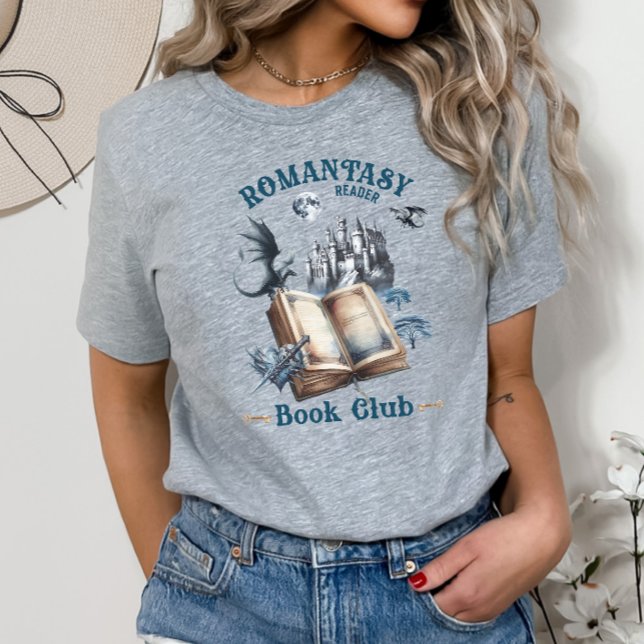 Camiseta Triblenda Lector romántico Dragon Book Club Castle (Subido por el creador)