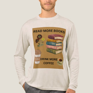 Camiseta Triblenda Leer Más Libros Beber Más Café Estética Gráfica