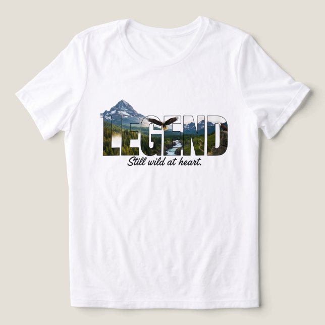 Camiseta Triblenda Legend Still Wild at Heart Outdoor Graphic (Diseño delantero )