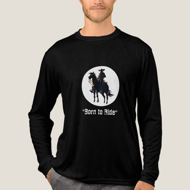 Camiseta Triblenda "Legends Are Born in the Saddle" (Anverso)