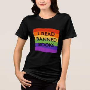 Camiseta Triblenda Leí Libros Prohibidos Arcoiris