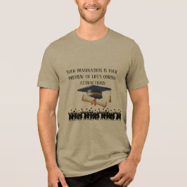 Camiseta Triblenda lema de graduación de Einstein oliva