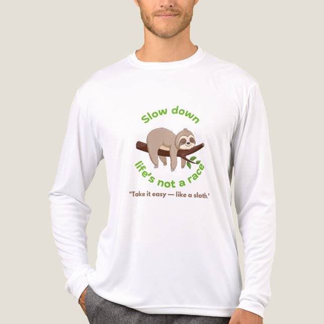 Camiseta Triblenda Lento hacia abajo - Tee gráfico eslovaco y regalo (Anverso )