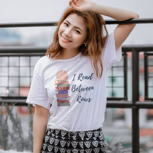 Camiseta Triblenda Leo entre hileras Amante de libros de ganchillo y