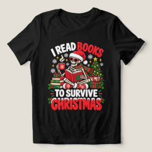 Camiseta Triblenda Leo Libros Esqueleto Divertido Leyendo Libro De Na