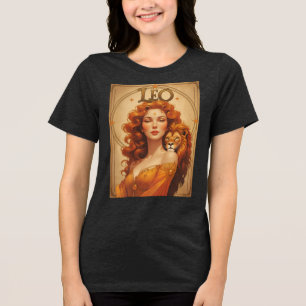 Camiseta Triblenda Leo Sun Rótulo Astrología León Cumpleaños