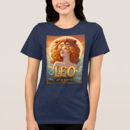 Camiseta Triblenda Leo Sun Rótulo Julio Agosto Astrología de los Leon