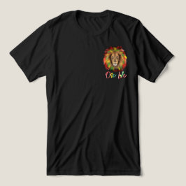 Camiseta Triblenda león rasta cabeza rojo verde amarillo Jamaica un a