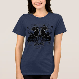 Camiseta Triblenda Leones negros vintage con traje de baño tunecino