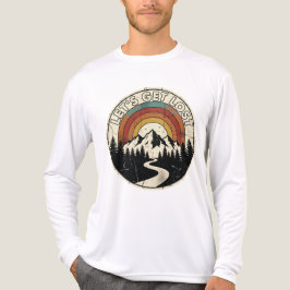 Camiseta Triblenda Let’s Get Lost Retro Mountain Adventure Outdoor