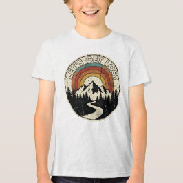 Camiseta Triblenda Let’s Get Lost Retro Mountain Adventure Outdoor