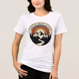 Camiseta Triblenda Let’s Get Lost Retro Mountain Adventure Outdoor