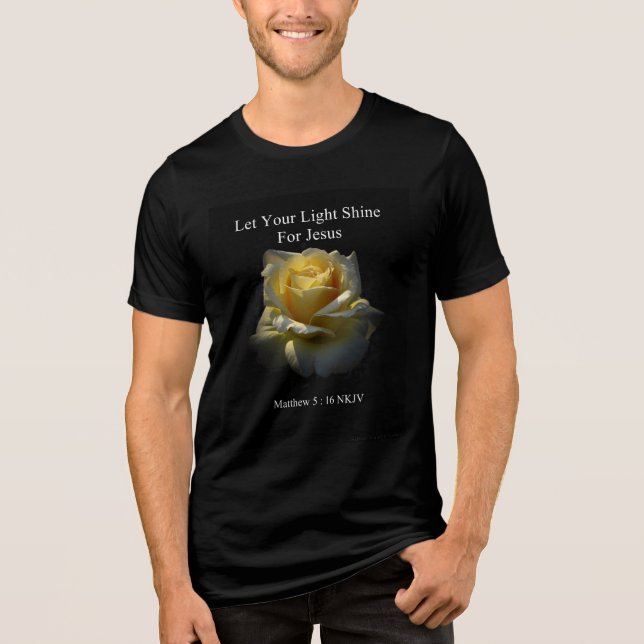 Camiseta Triblenda Let Your Light Shine For Jesus T-Shirt by StanVG (Anverso)
