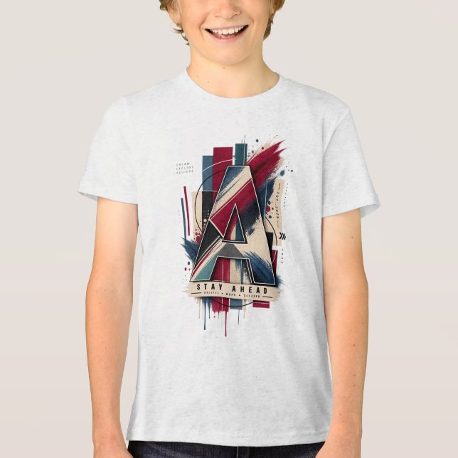 Camiseta Triblenda Letra A (Anverso)