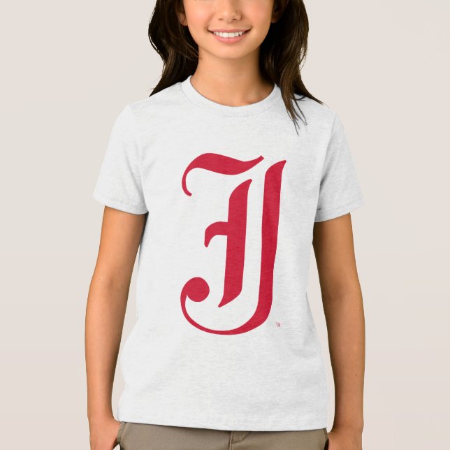 Camiseta Triblenda Letra JSU clásica de la Universidad Estatal de Jac (Anverso)