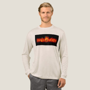 Camiseta Triblenda Letras ígneas masivas de SlipperyJoe's Halloween c