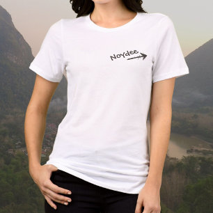 Camiseta Triblenda Letras negras y flecha en tu