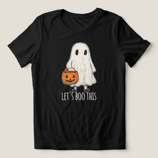 Camiseta Triblenda Let's Boo This Fun Ghost Trick or Treat (Diseño delantero )