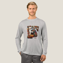 Camiseta Triblenda Letter f Thanksgiving gift style