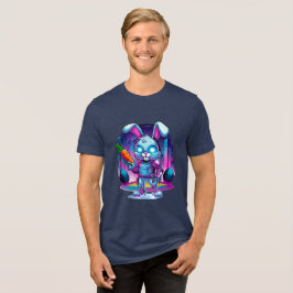 Camiseta Triblenda Levantamiento de Cyber Bunny