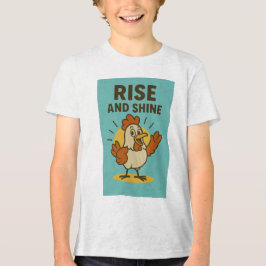 Camiseta Triblenda Levántate y resplandece pollo feliz