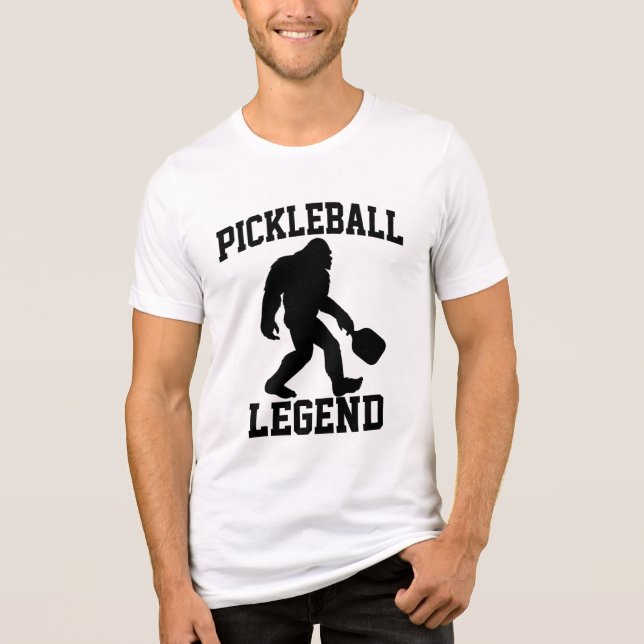 Camiseta Triblenda Leyenda de pellebol Funny Bigfoot (Anverso)