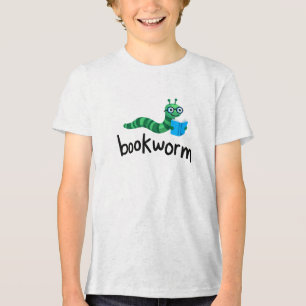 Camiseta Triblenda Leyendo librero Buddy Cute con libro