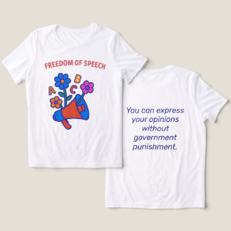 Camiseta Triblenda Libertad de expresión: Que florezca la voz de todo