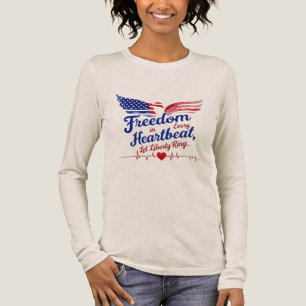 Camiseta Triblenda Libertad en todo latido del corazón - Manga patrió